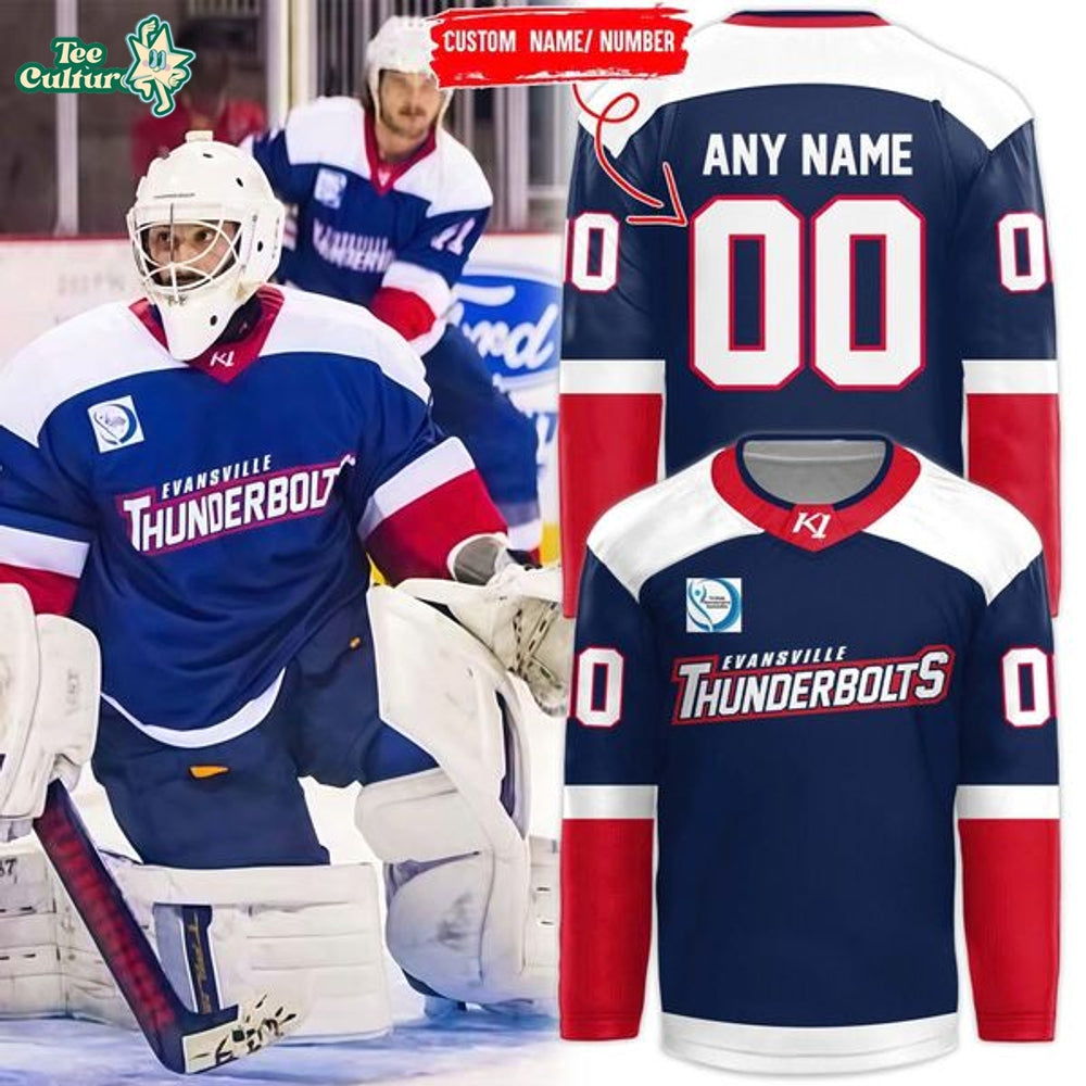 Evansville Thunderbolts 2026 New Special Hockey Jersey