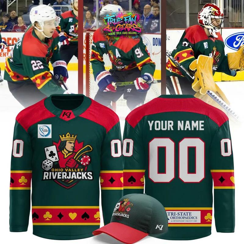 Evansville Thunderbolts Ohio Valley Riverjacks 2026 Hockey Jersey