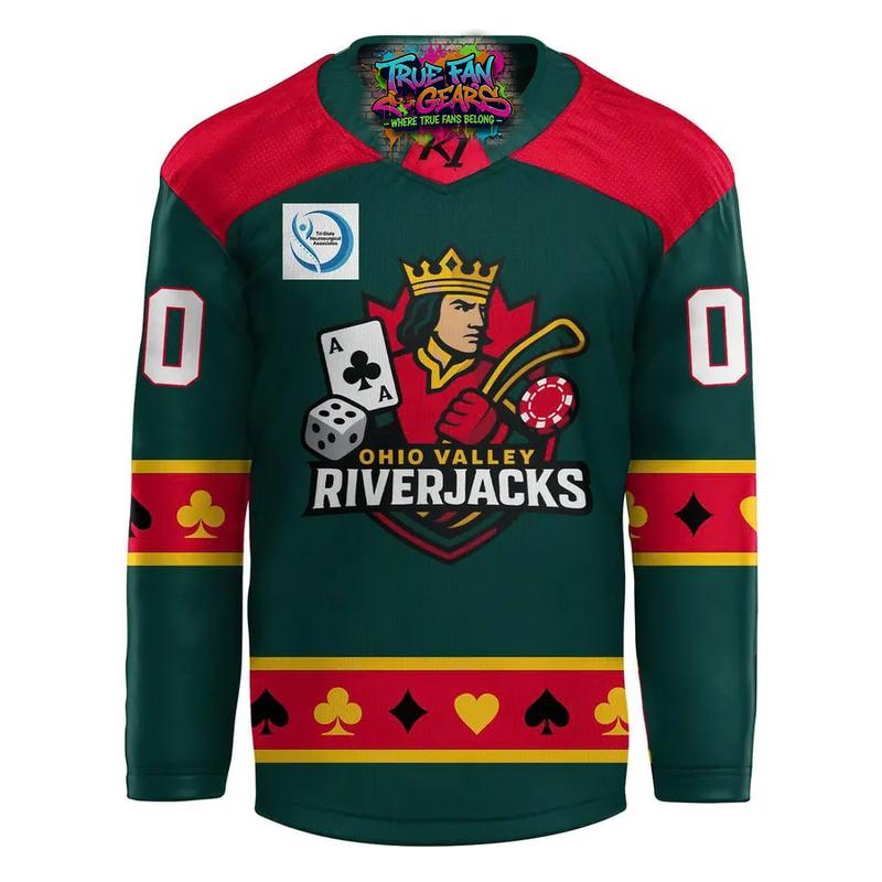 Evansville Thunderbolts Ohio Valley Riverjacks 2026 Hockey Jersey