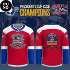 Evansville Thunderbolts President’s Cup Champions 2026 Hockey Jersey