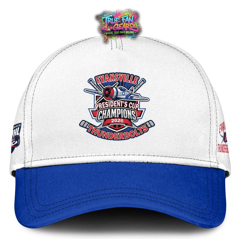 Evansville Thunderbolts SPHL Presidents Cup Champions 2026 Hoodie