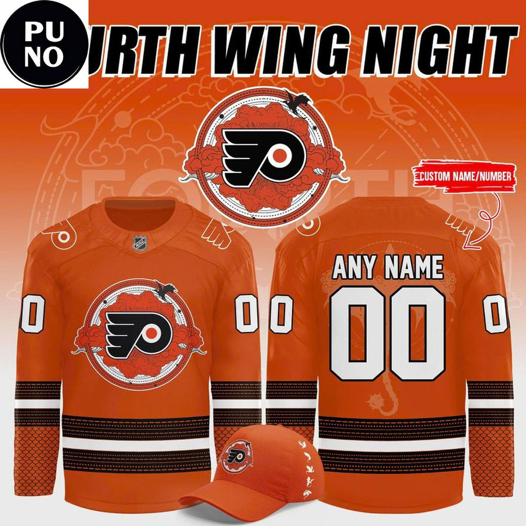 Philadelphia Flyers x Fourth Wing Night 2026 Personalized Hockey Jersey