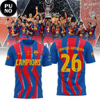 FC Barcelona ELS Campions Supercopa 2025_26 Personalized Hoodie T-Shirt