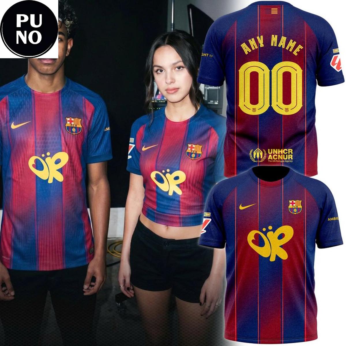 FC Barcelona x Olivia Rodrigo Home Jersey Personalized Shirt