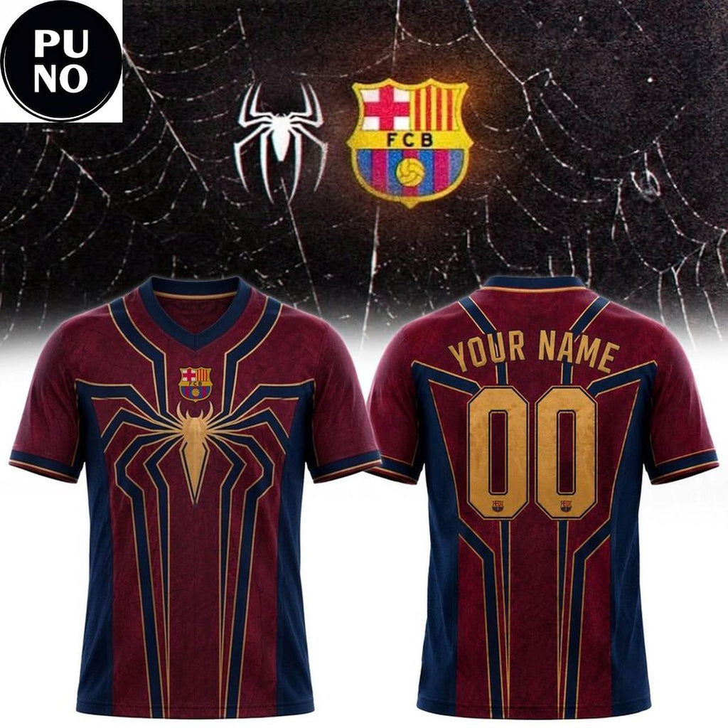 FC Barcelona x Spider-Man 2026 Personalized T-Shirt