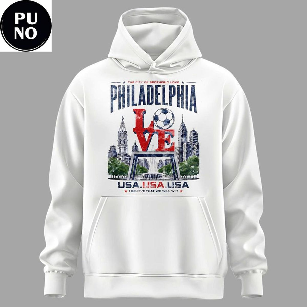 FIFA World Cup 26 Host City Philadelphia USA Hoodie T-Shirt