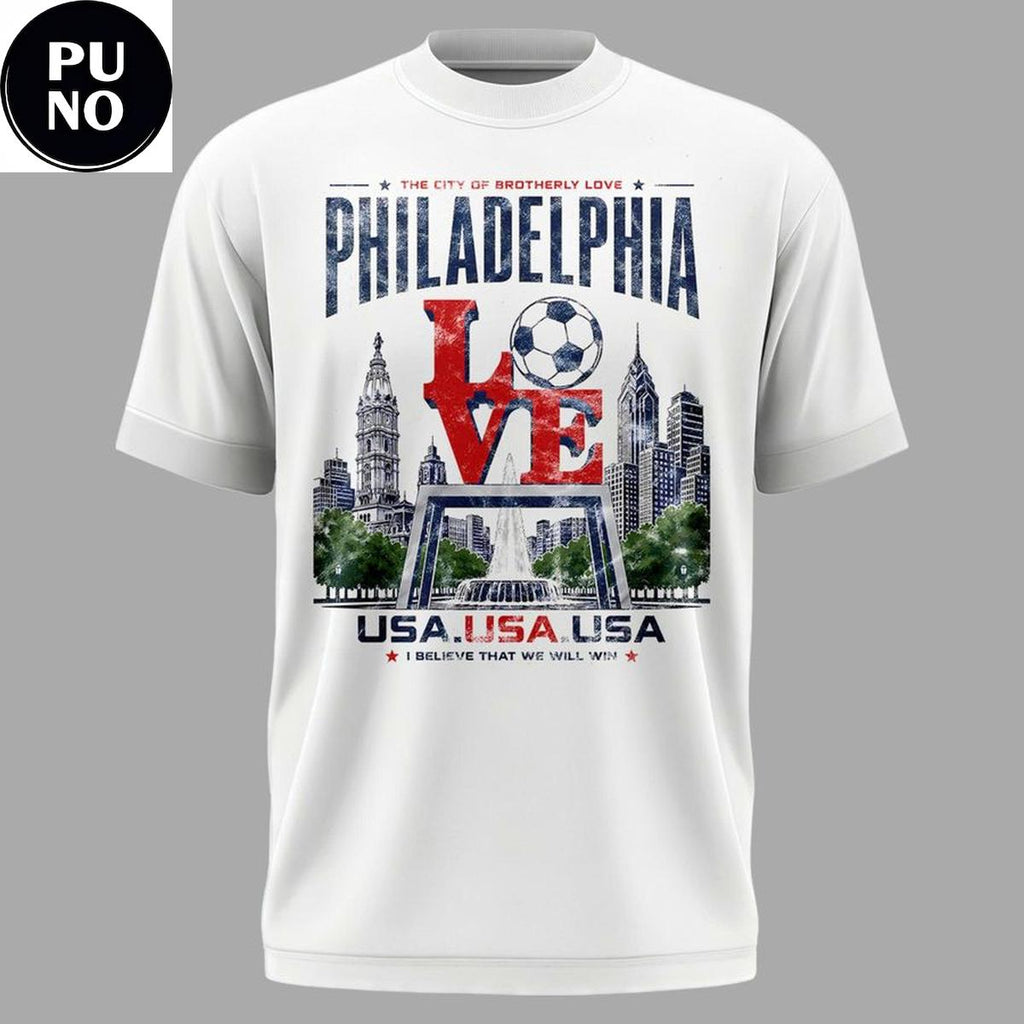 FIFA World Cup 26 Host City Philadelphia USA Hoodie T-Shirt