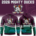 Fayetteville Marksmen 2026 Mighty Ducks Night Special Hoodie, Cap
