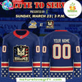 2026 Fayetteville Marksmen Salute to Service Hockey Jersey