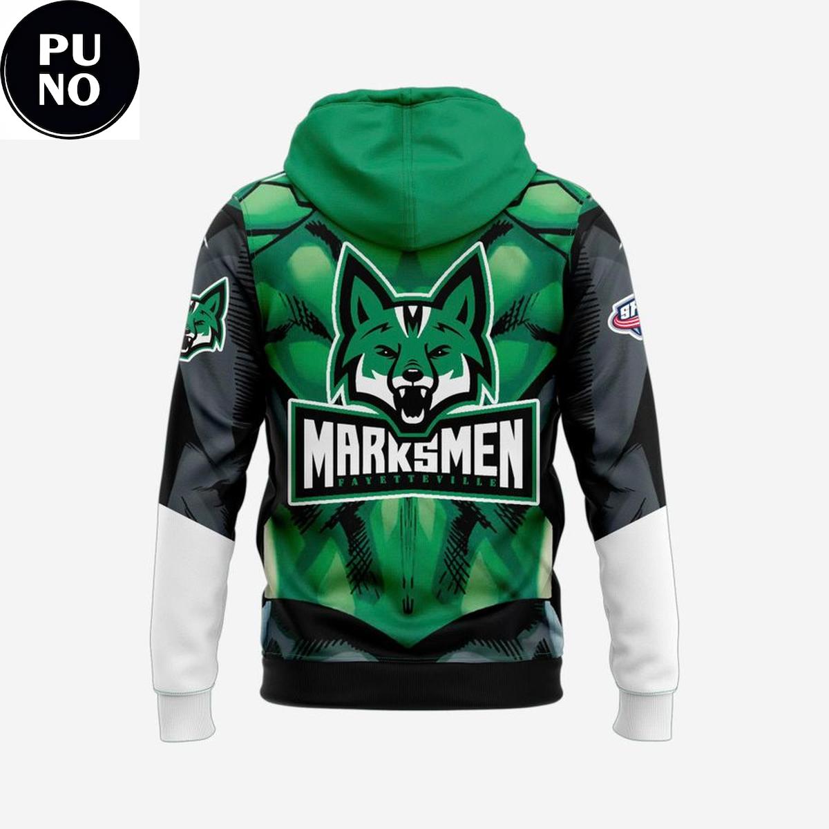 Fayetteville Marksmen x Heroes Night 2026 Green Lantern Hoodie