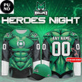 Fayetteville Marksmen x Heroes Night 2026 Green Lantern Personalized Hockey Jersey
