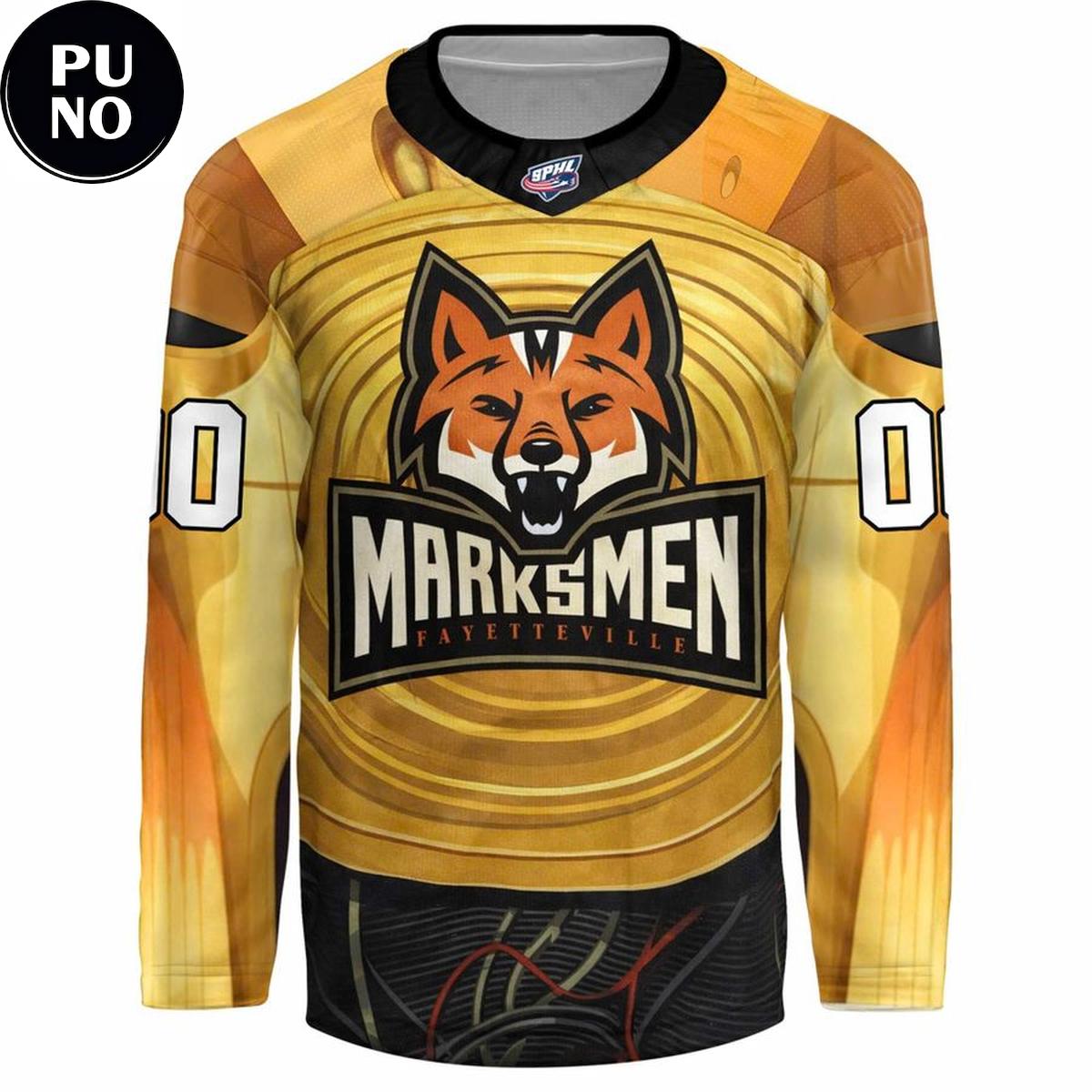 Fayetteville Marksmen x Star Wars Night 2026 Personalized Hockey Jersey