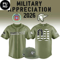 Fayetteville Woodpeckers 2026 Military Appreciation Night Personalized Baseball Jersey