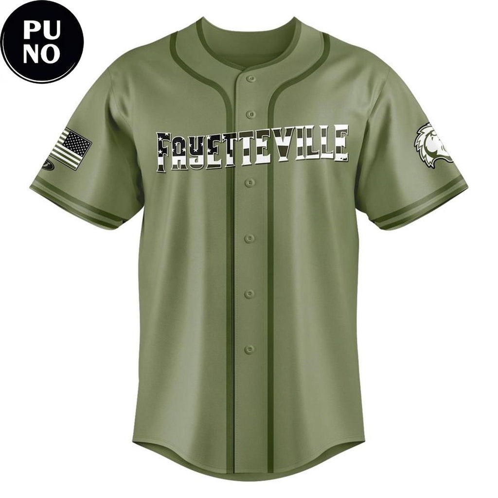Fayetteville Woodpeckers 2026 Military Appreciation Night Personalized Baseball Jersey