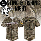 Fayetteville Woodpeckers Hunting and Fishing Night 2026 Personalized Baseball Jersey