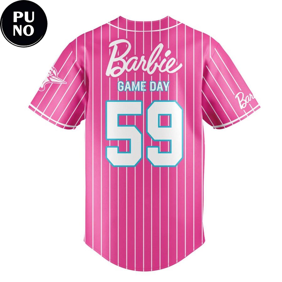 Fayetteville Woodpeckers x Barbie Game Day 2026 Baseball Jersey
