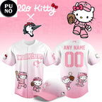 Fayetteville Woodpeckers x Hello Kitty 2026 Pink Personalized Baseball Jersey