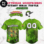 Fayetteville Woodpeckers x Teenage Mutant Ninja Turtle 2026 Personalized Baseball Jersey