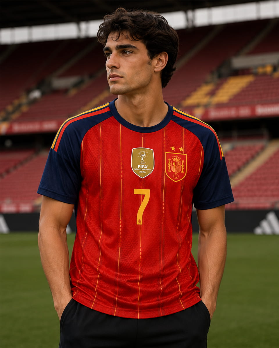 Ferran Torres Spain Two Stars Jersey World Cup