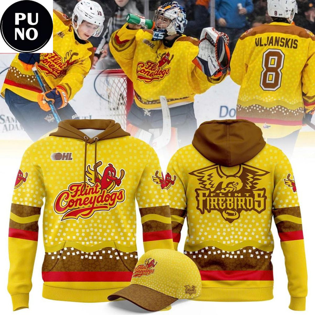 Flint Firebirds Flint Coneydogs 2026 OHL Hoodie