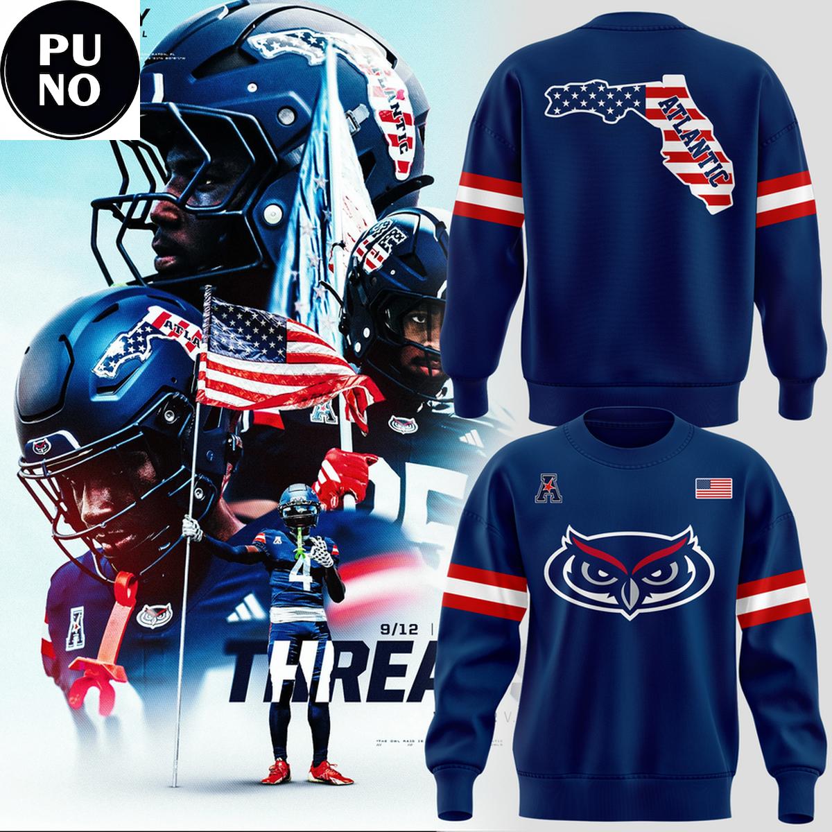 Florida Atlantic Owls 2026 American Threads Hoodie T-Shirt