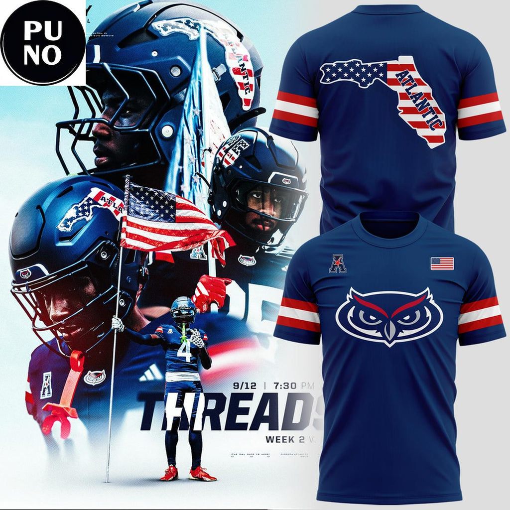 Florida Atlantic Owls 2026 American Threads Hoodie T-Shirt