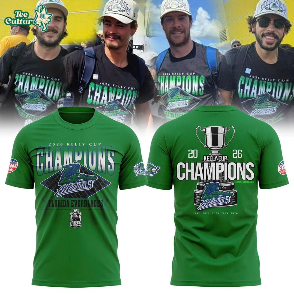 Florida Everblades 2026 Kelly Cup Champions T-Shirt