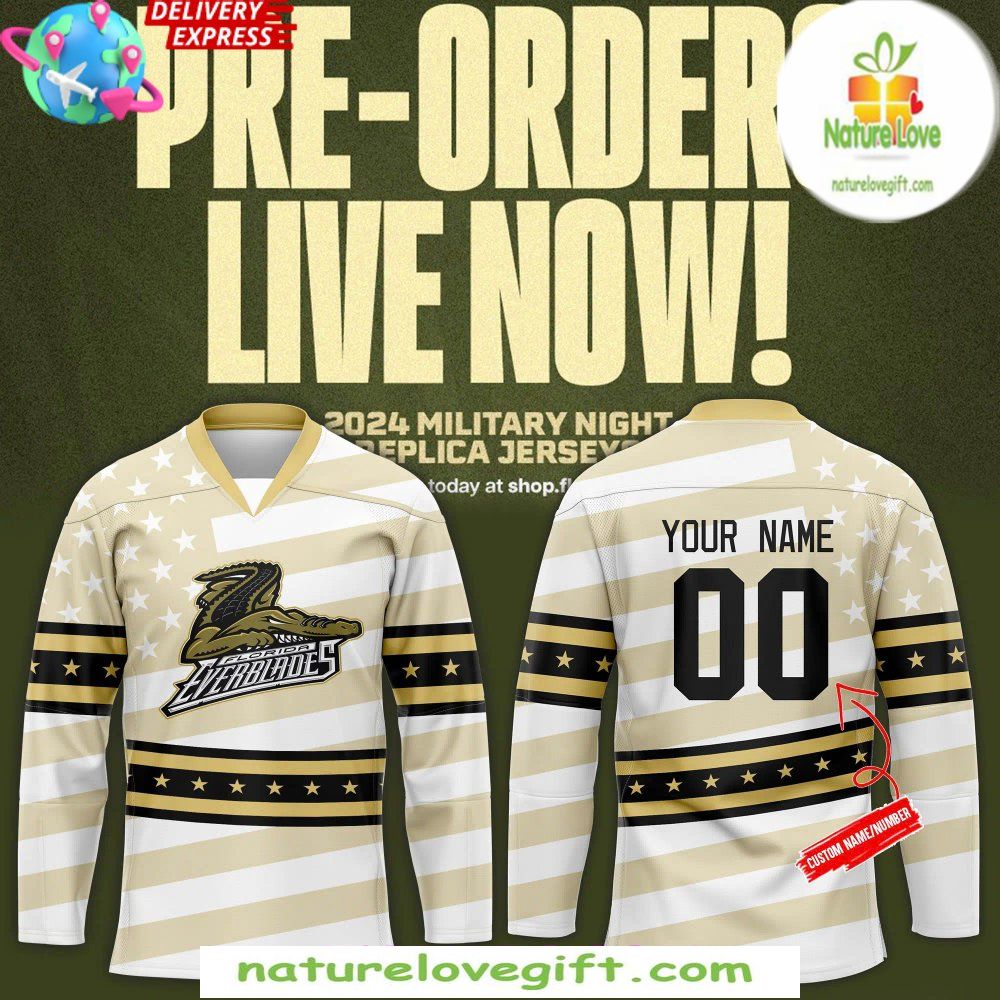 Florida Everblades 2026 Military Night Hockey Jersey