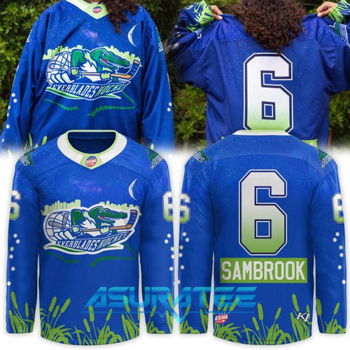 Florida Everblades x Jordan Sambrook Home 239 Hockey Jersey
