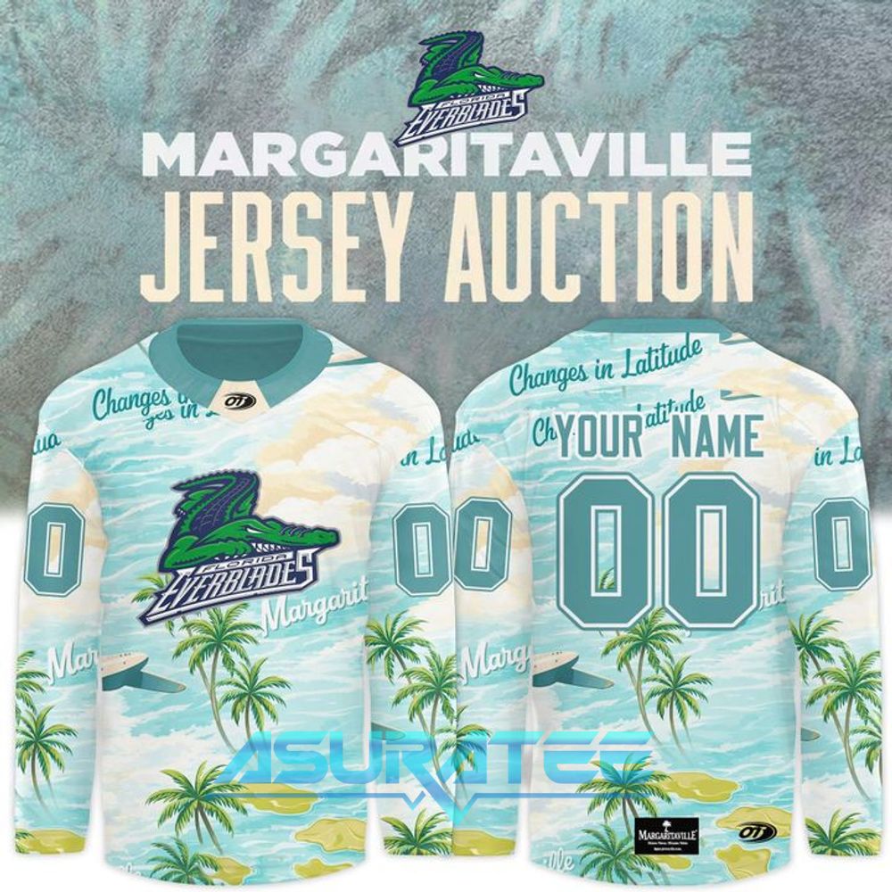 Florida Everblades x Margaritaville Night Hockey Jersey 2026
