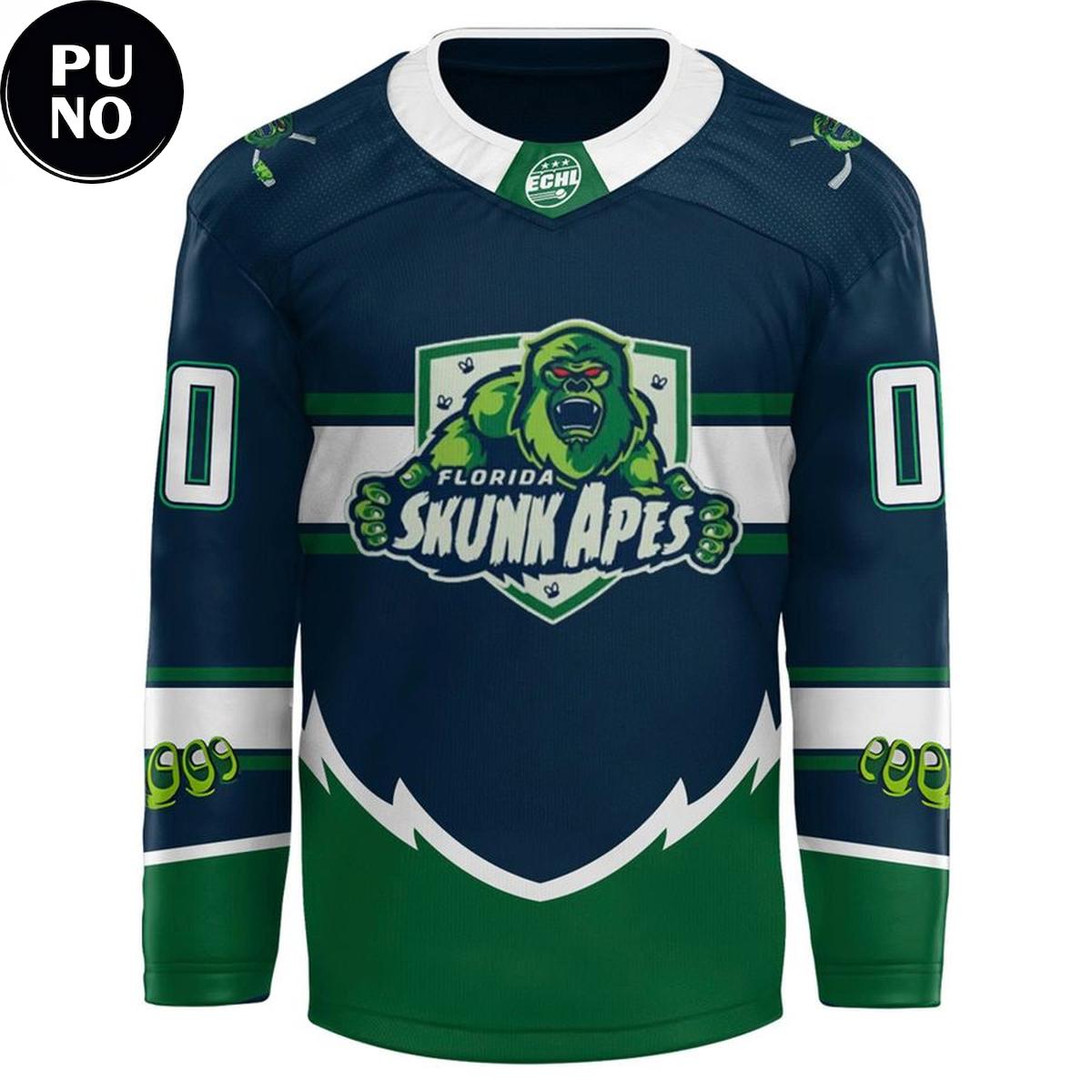 Florida Everblades x Skunk Ape Night 2026 Personalized Hockey Jersey