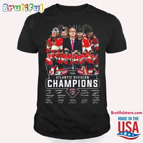 Florida Panthers 2024 Stanley Cup Final Atlantic Division Champions T Shirt