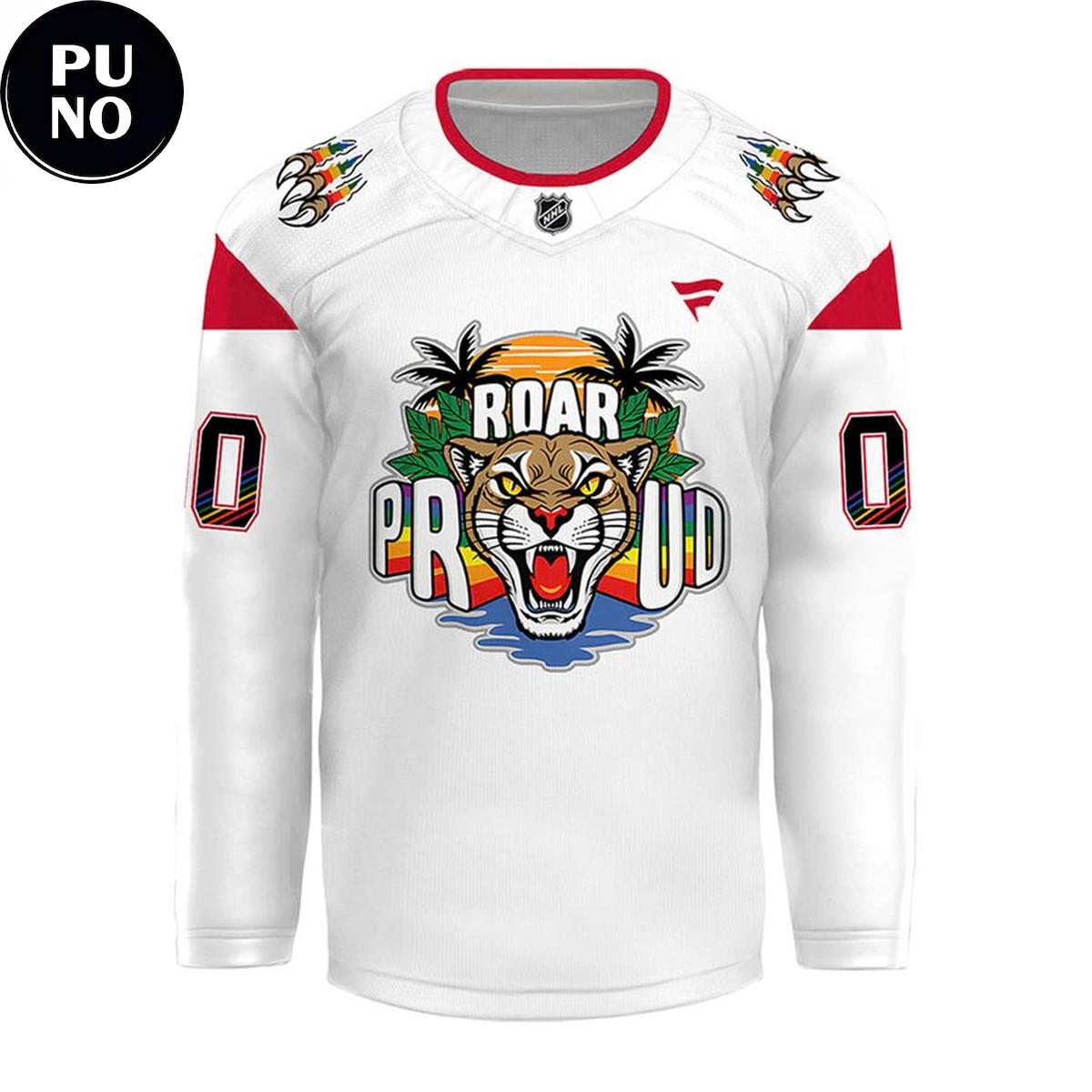 Florida Panthers Celebrating Pride Night 2026 Personalized Hockey Jersey