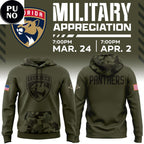 Florida Panthers x Military Appreciation Night 2026 Hoodie T-Shirt