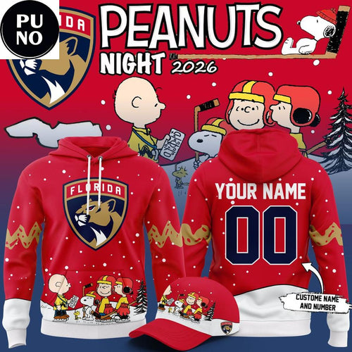 Florida Panthers x Peanuts Night 2026 Personalized Hoodie T-Shirt