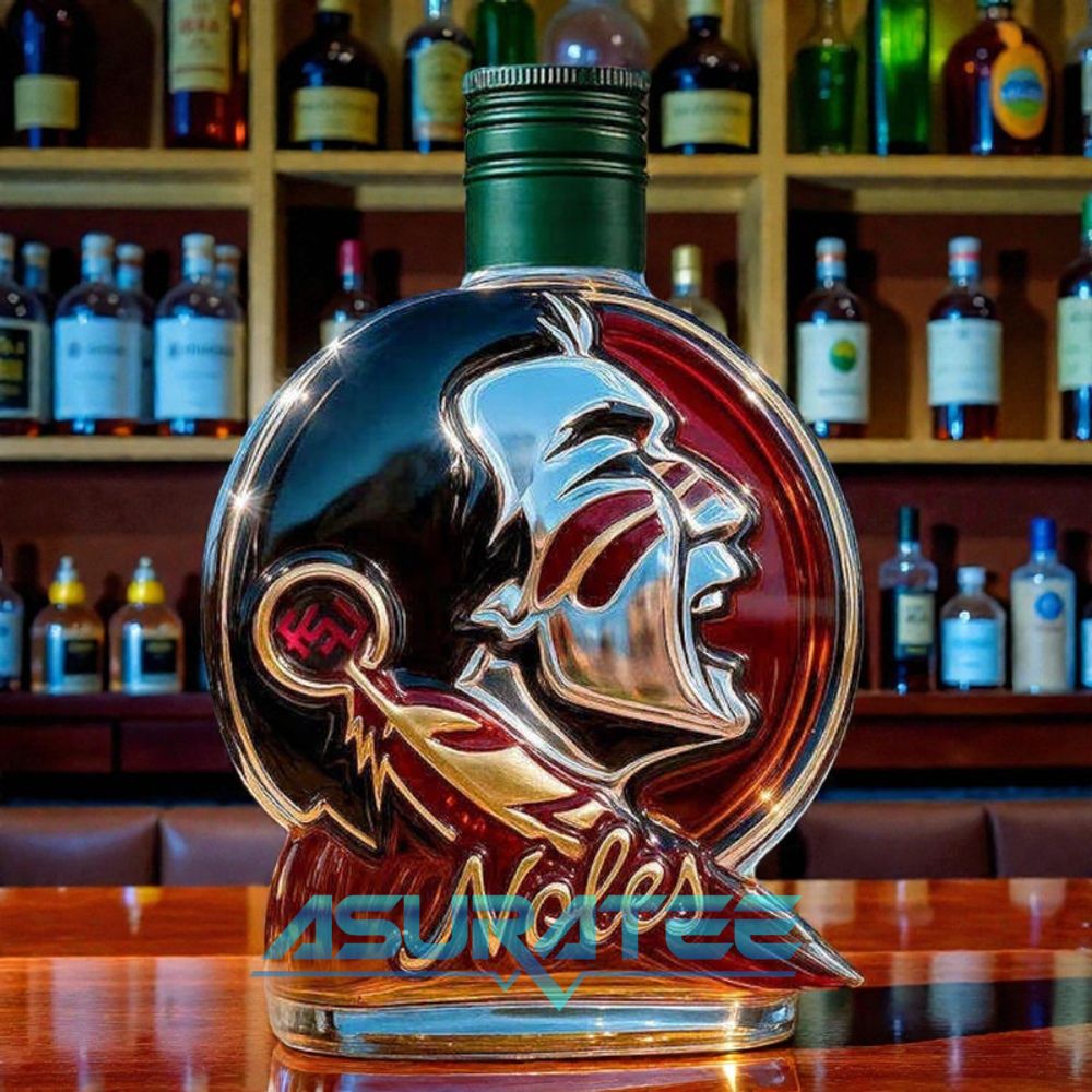 Florida State Seminoles Logo Whiskey Bottle