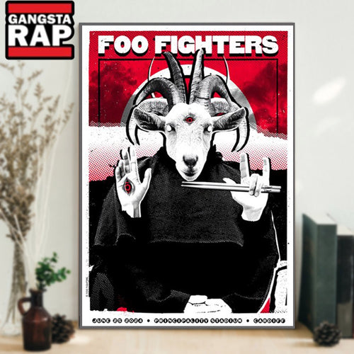 Foo Fighters On June 25 2024 Tour In Cardiff UK Poster Canvas Art