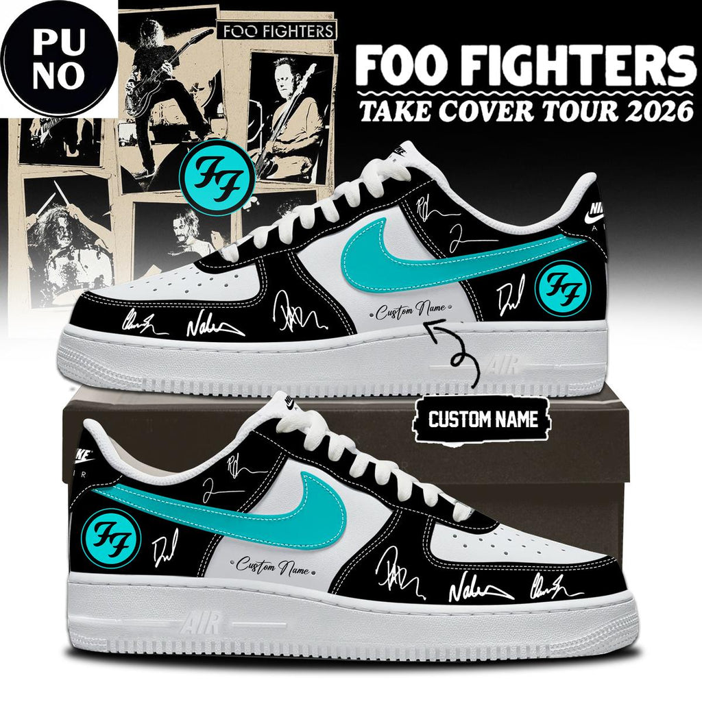 Foo Fighters Take Cover Tour 2026 Custom Name Air Force 1 Shoes
