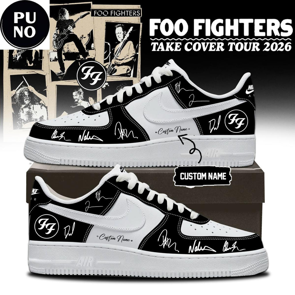 Foo Fighters Take Cover Tour 2026 Custom Name Air Force 1 Shoes