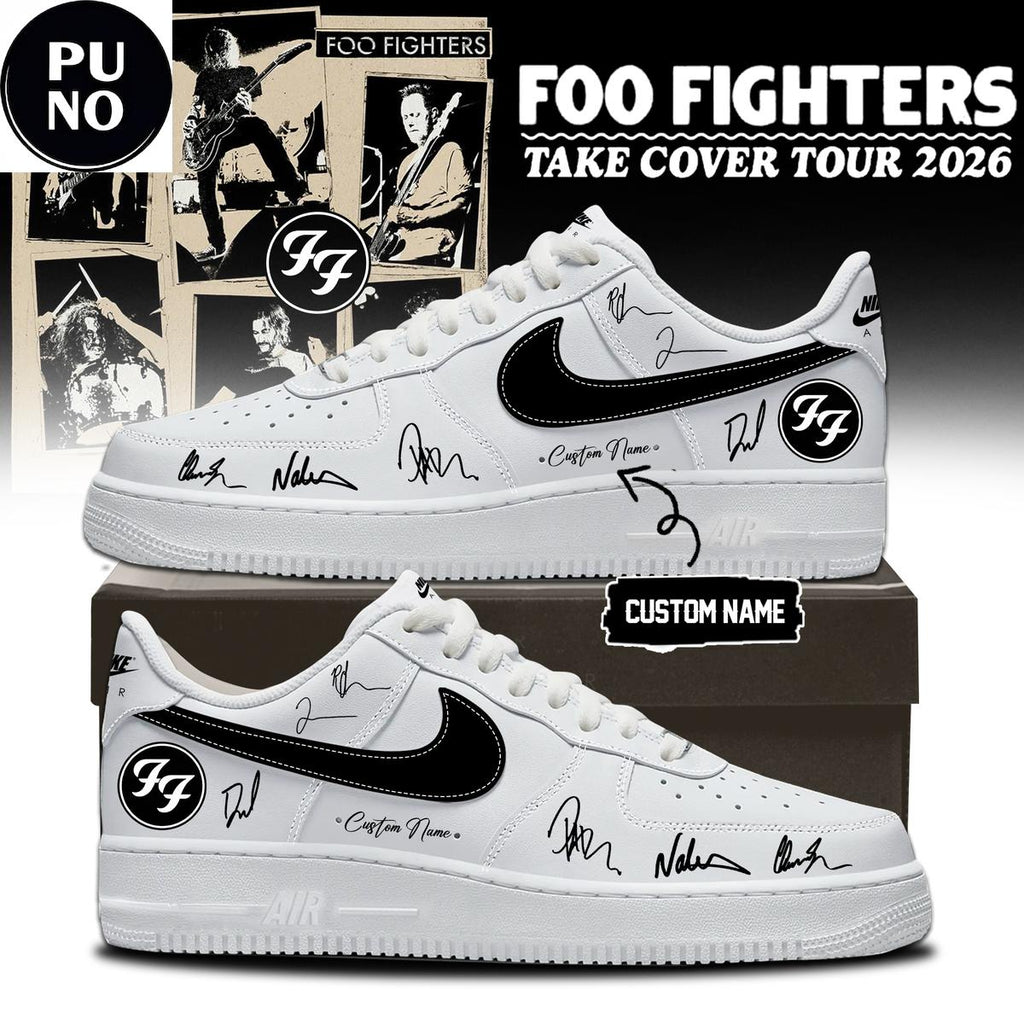 Foo Fighters Take Cover Tour 2026 Custom Name Air Force 1 Shoes