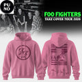 Foo Fighters Take Cover Tour 2026 Pink Hoodie