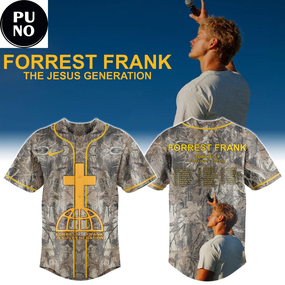 Forrest Frank The Jesus Generation 2026 Baseball Jersey
