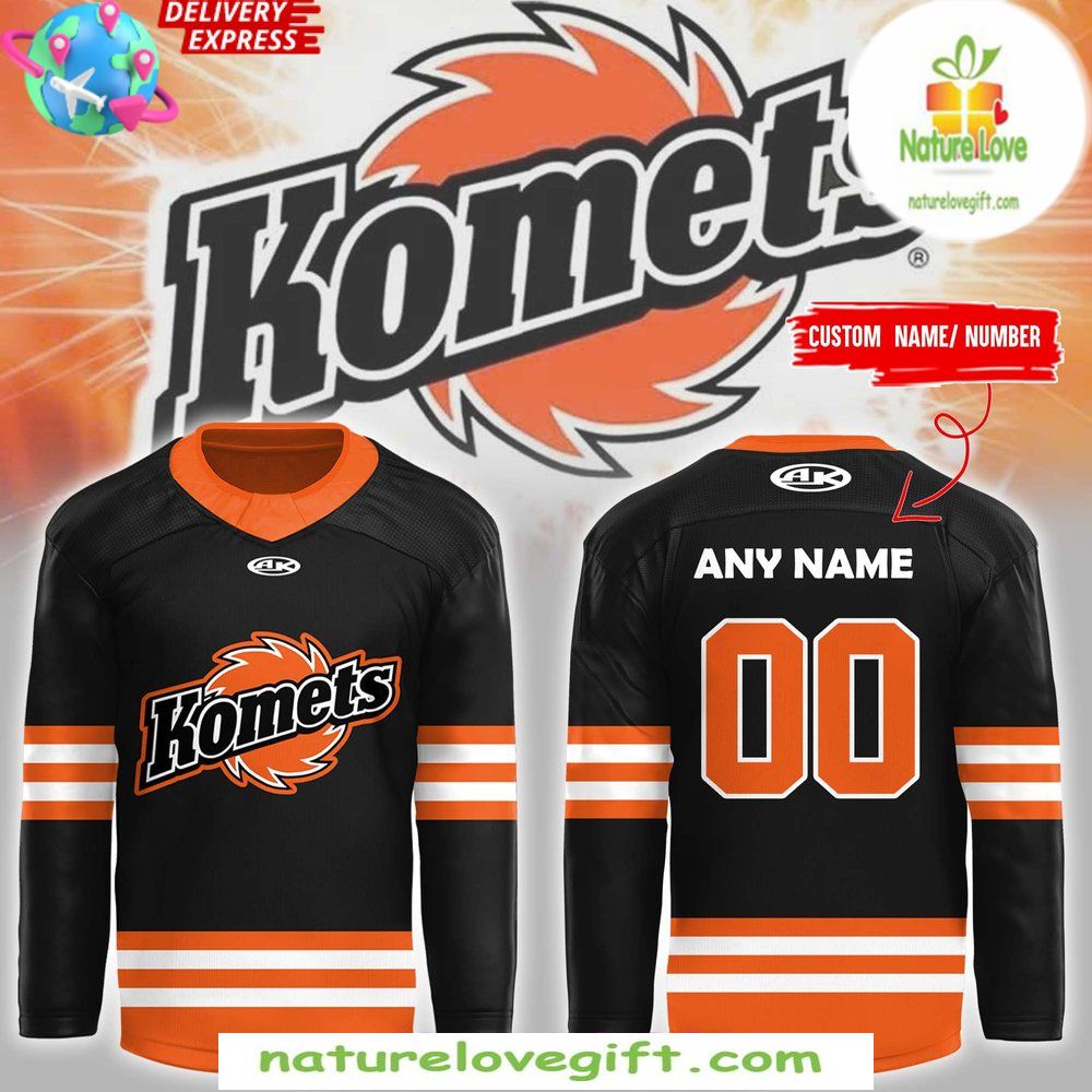 Fort Wayne Komets 2026 Black Hockey Jersey Men’s