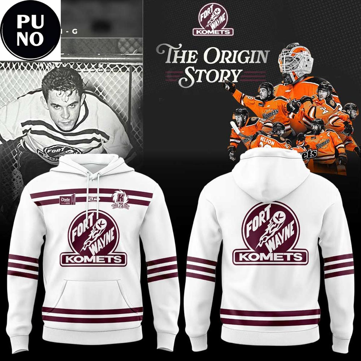 Fort Wayne Komets 2026 Throwbacks 1952 Replica Hoodie