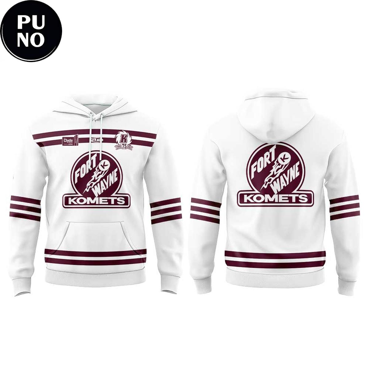 Fort Wayne Komets 2026 Throwbacks 1952 Replica Hoodie