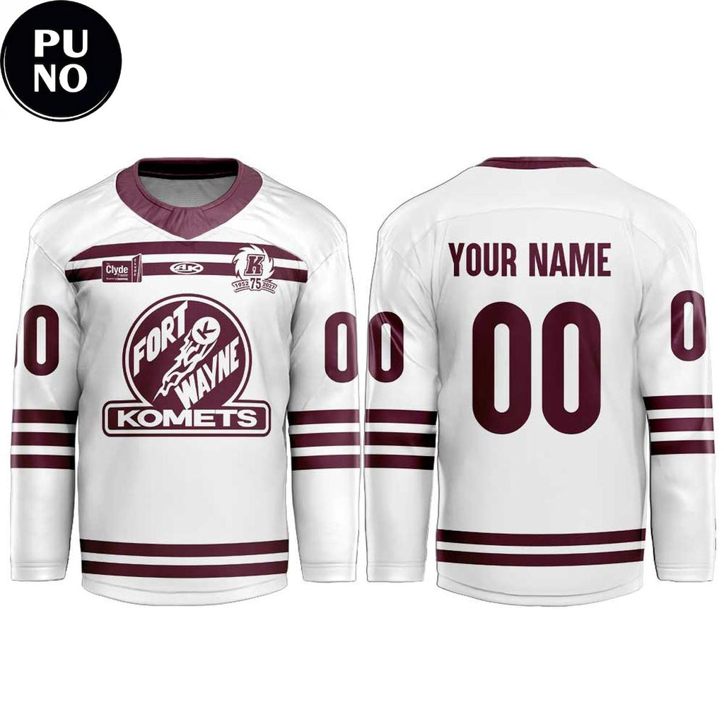 Fort Wayne Komets 2026 Throwbacks 1952 Replica Personalized Hockey Jersey