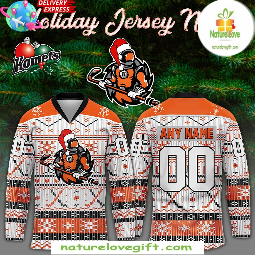 Komets 2026 Christmas Hockey Jersey Fort Wayne Holiday