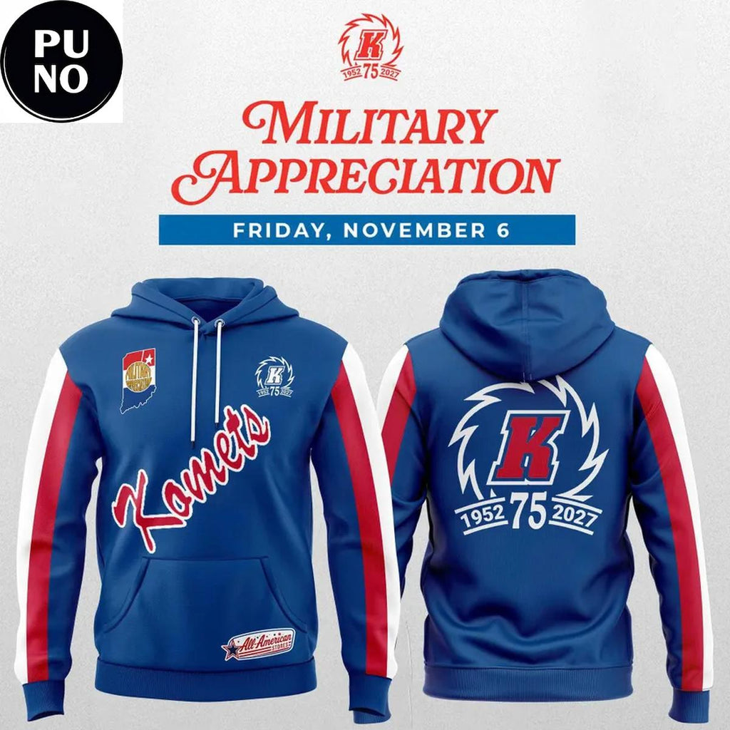Fort Wayne Komets x Military Appreciation 2026 Hoodie
