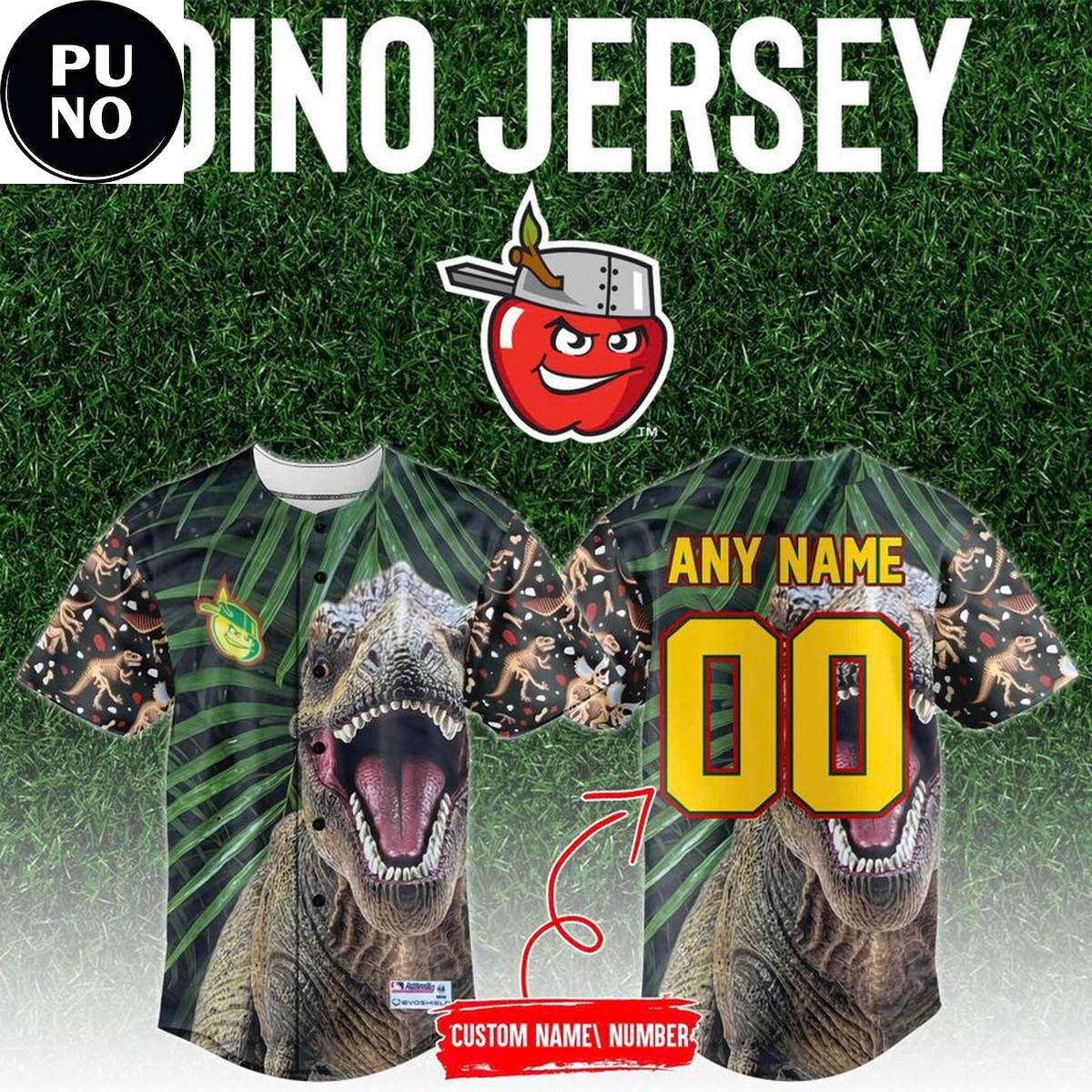 Fort Wayne TinCaps x Dino Night 2026 Personalized Baseball Jersey