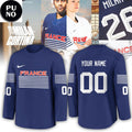 France Hockey Team 2026 Olympics Personalized Hockey Jersey